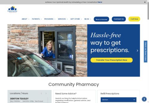 Community Pharmacy Denton TX – Compounding & Drive-Thru